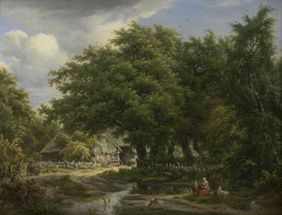 Maison paysanne entre les arbres (Emmen) - Egbert van Drielst  